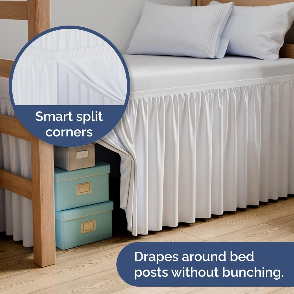 Wrap Around Dorm Room Bed Skirt - Image 8